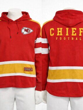 Vintage 90s Kansas City Chiefs NFL Team Apparel Hoodie Youth L! EUC! RN126673